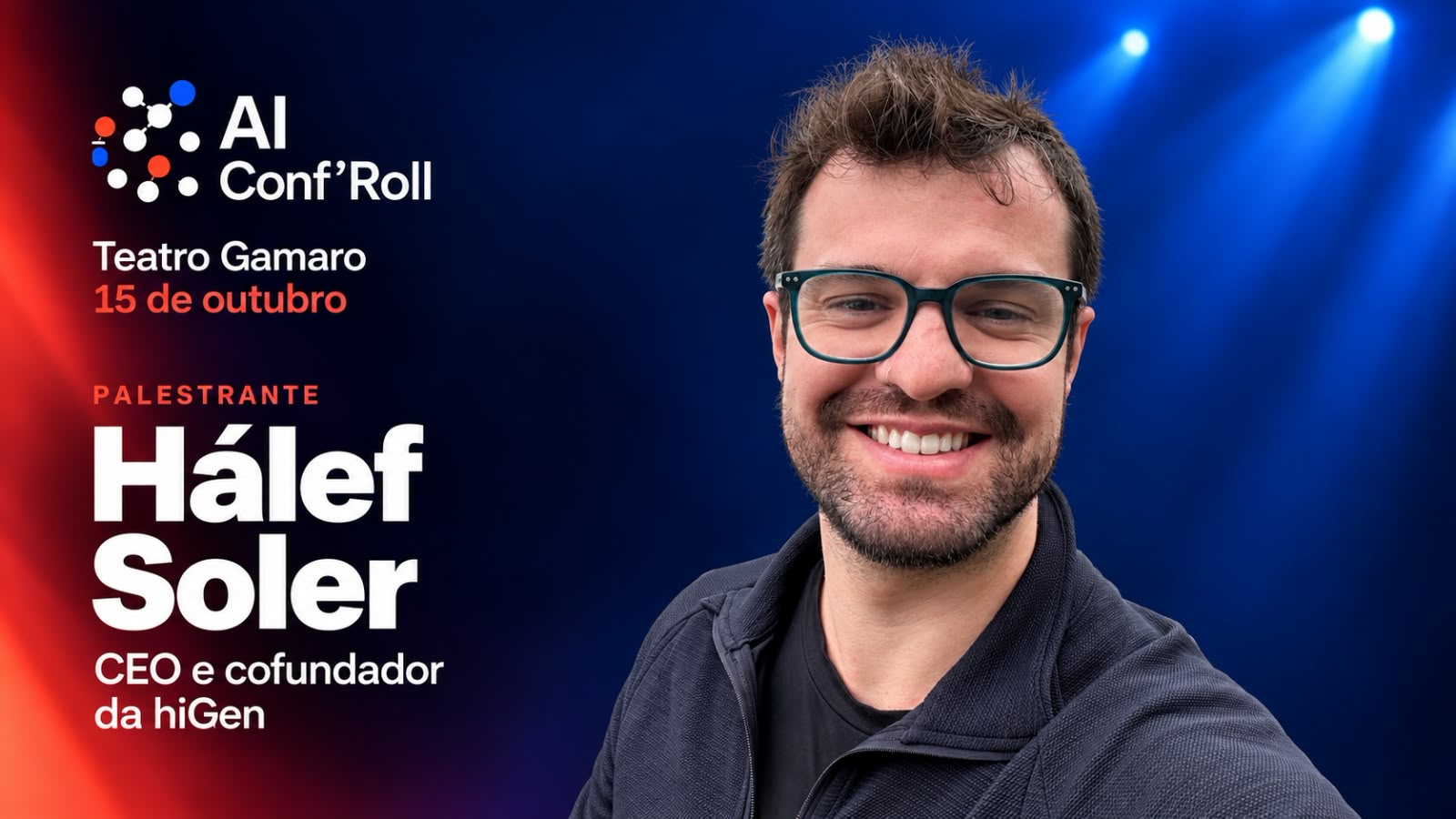 Retrato de Hálef Soler, CEO e Cofundador — hiGen